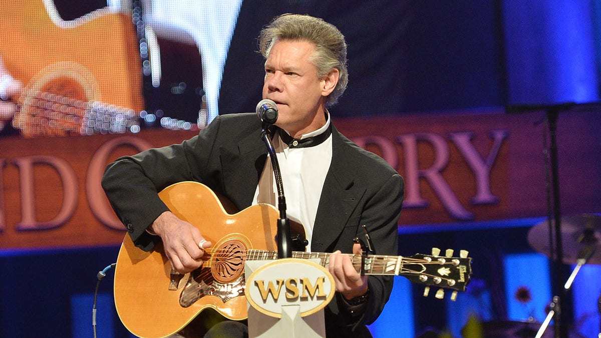 Randy Travis performing at the funeral of George Jones