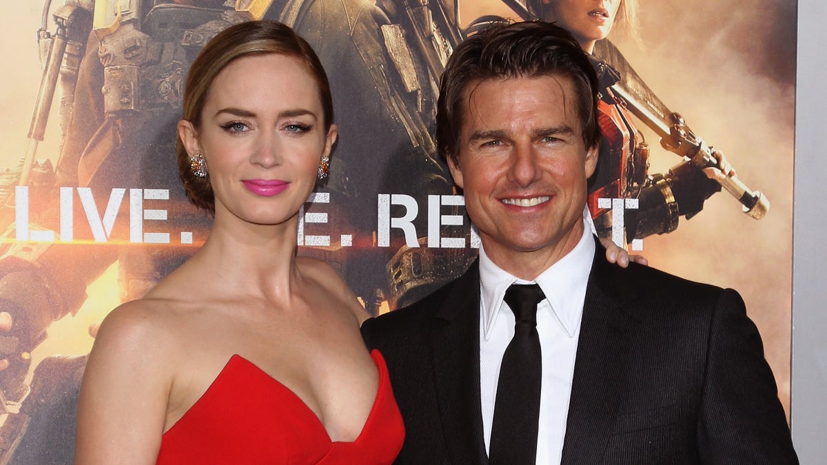 Emily Blunt Tom Cruise red carpet