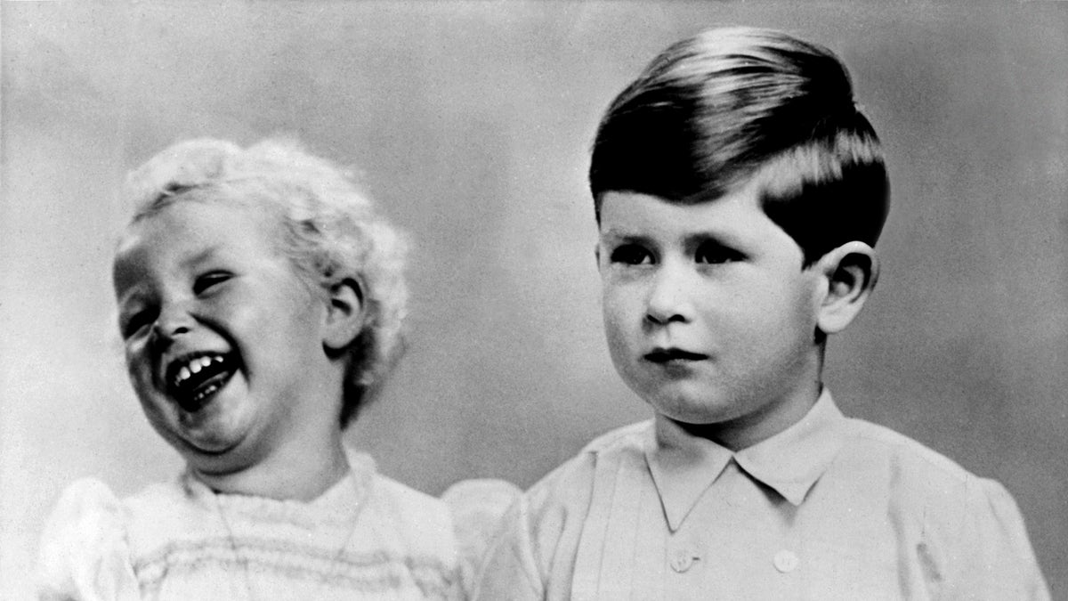 princess anne and king charles as children 