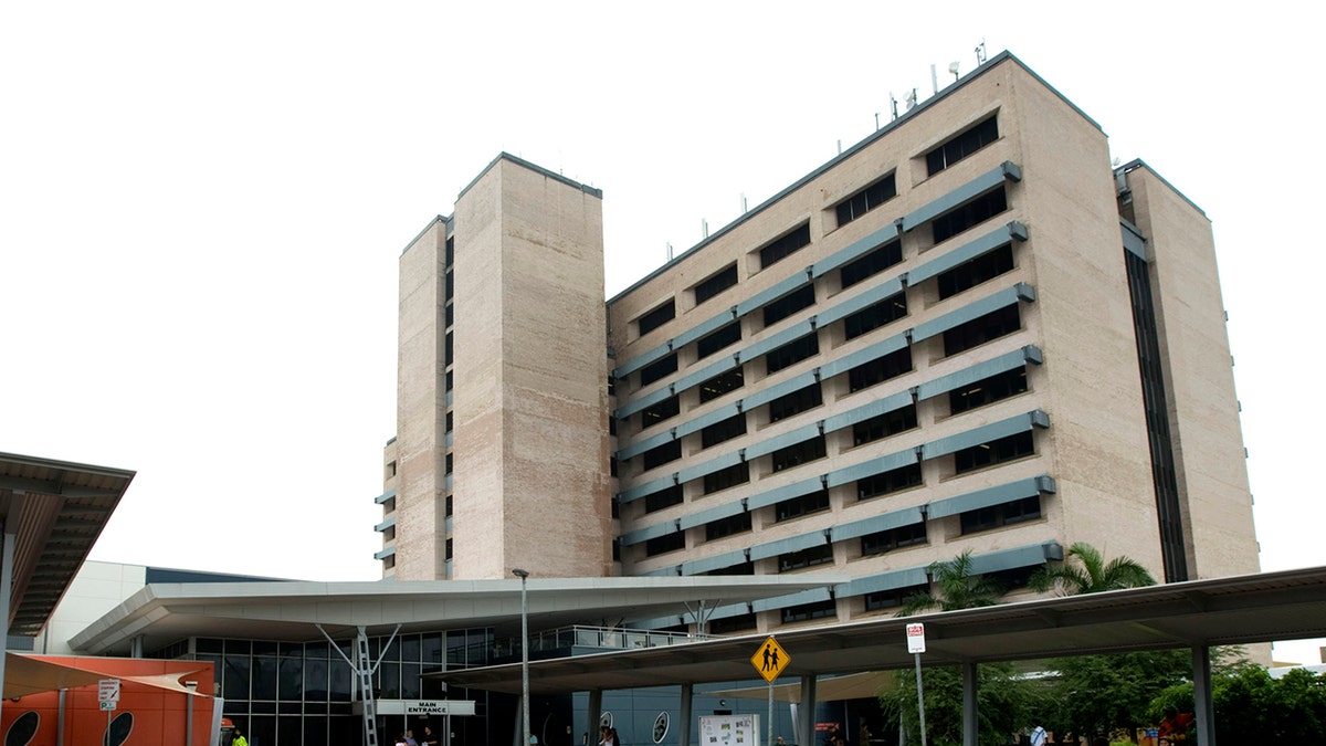 The exterior of a hospital