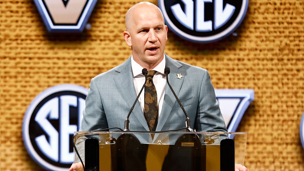 Clark Lea speaks at SEC Media Days