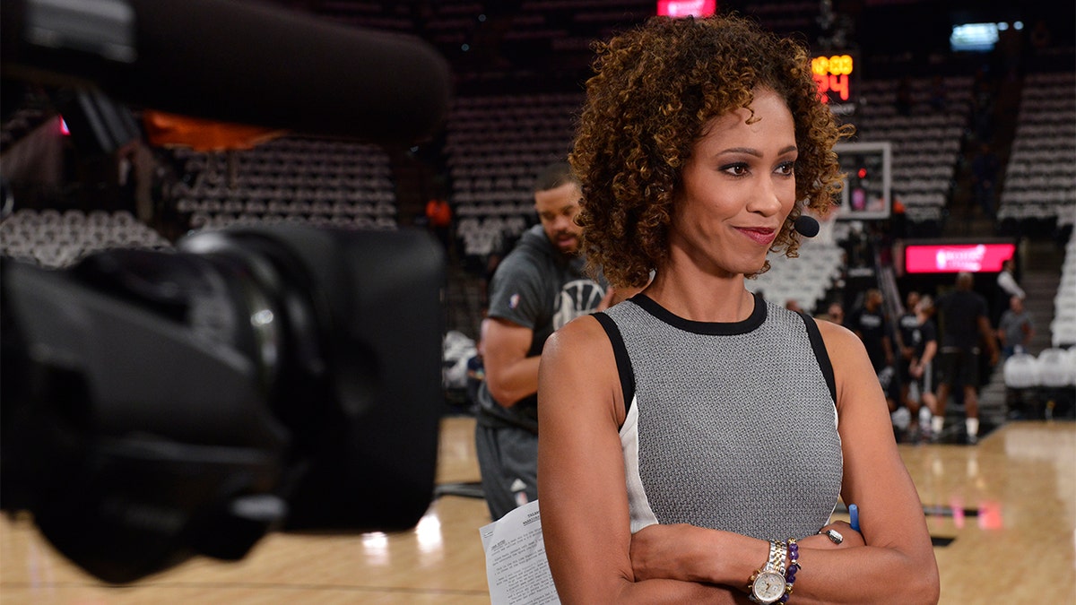Sage Steele at the NBA Finals