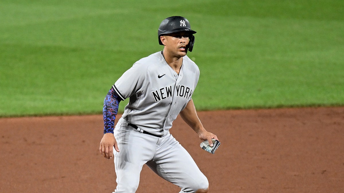 Giancarlo Stanton playing left field could fill hole for Yankees