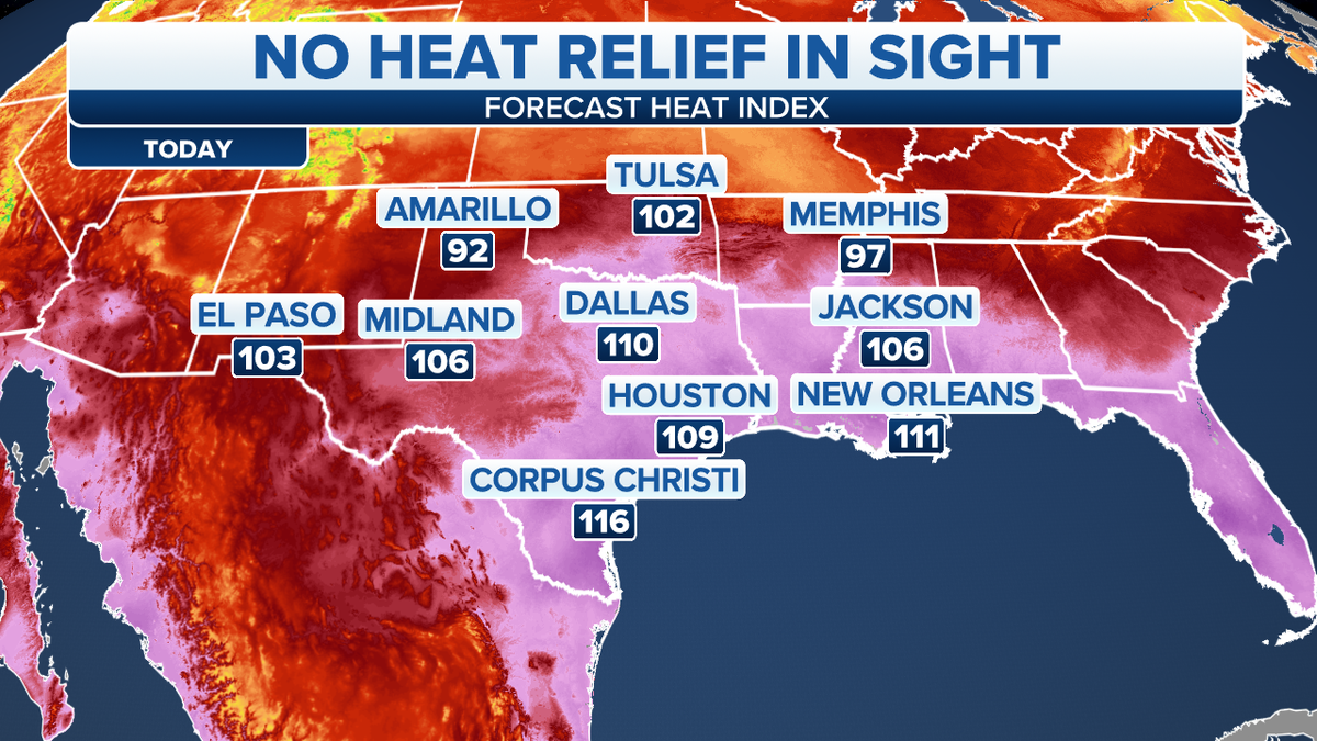 Forecast heat index