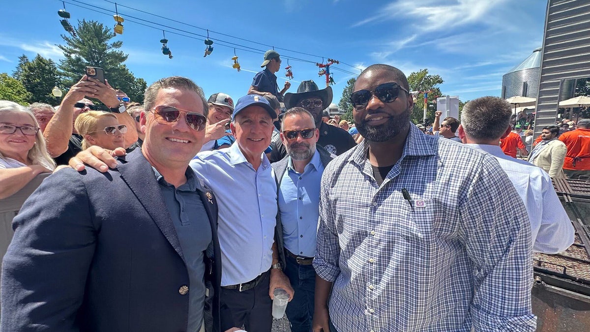 Rep. Carlos Gimenez and other members of Florida delegation at the Iowa State Fair