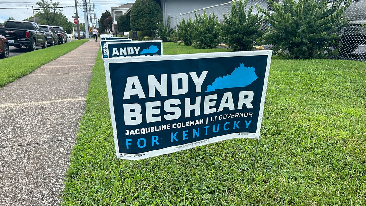 Andy Beshear for Kentucky yard sign 