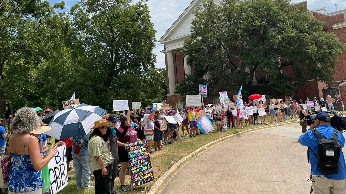 Protesters in Texas