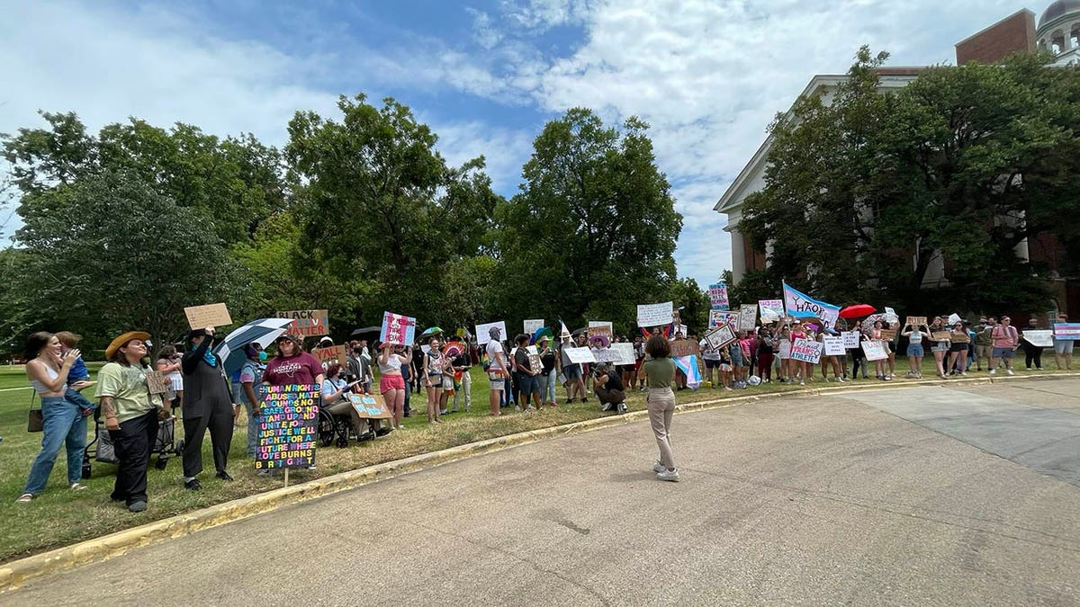 Protesters in Texas