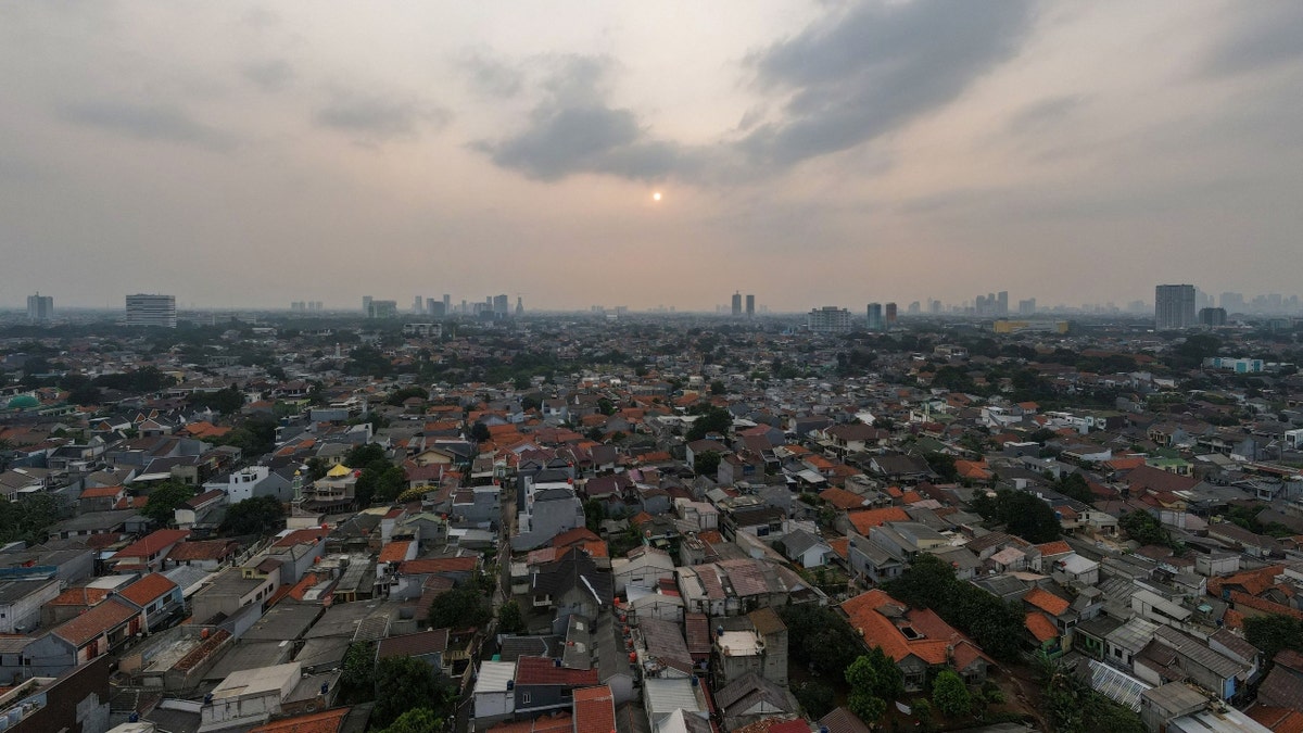 Jakarta, Indonesia, aerial view
