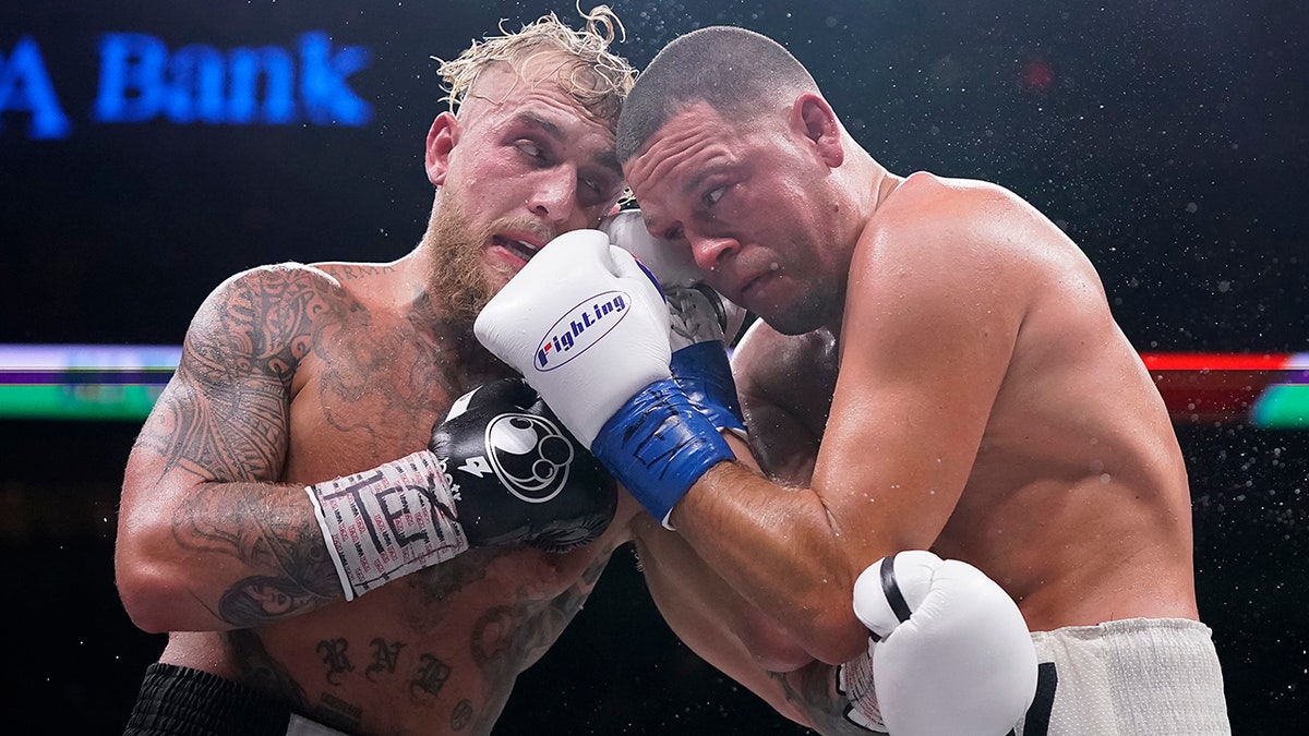 Jake Paul and Nate Diaz trade punches