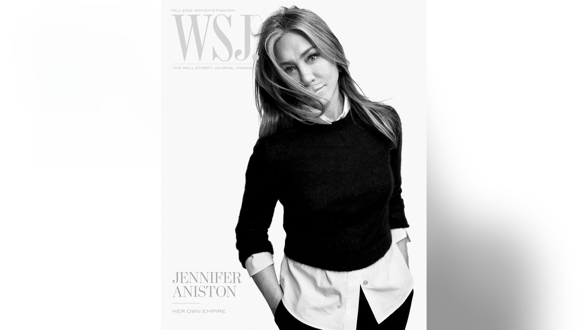 Jennifer Aniston on the cover of a magazine