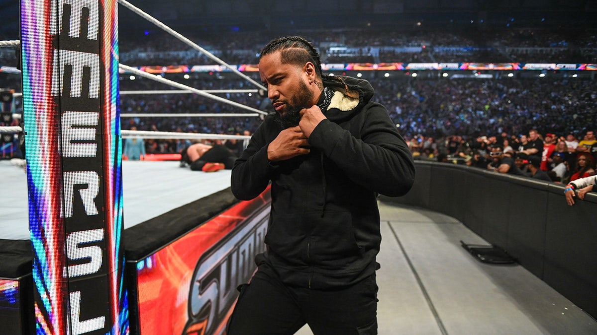 Jimmy Uso leaves the ring