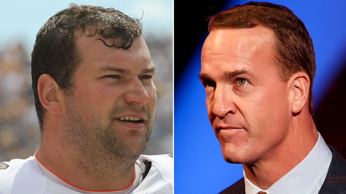 Joe Thomas and Peyton Manning