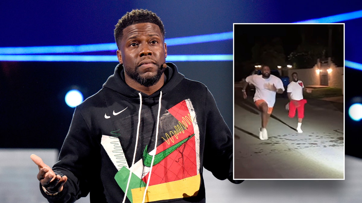 Kevin Hart races NFL star