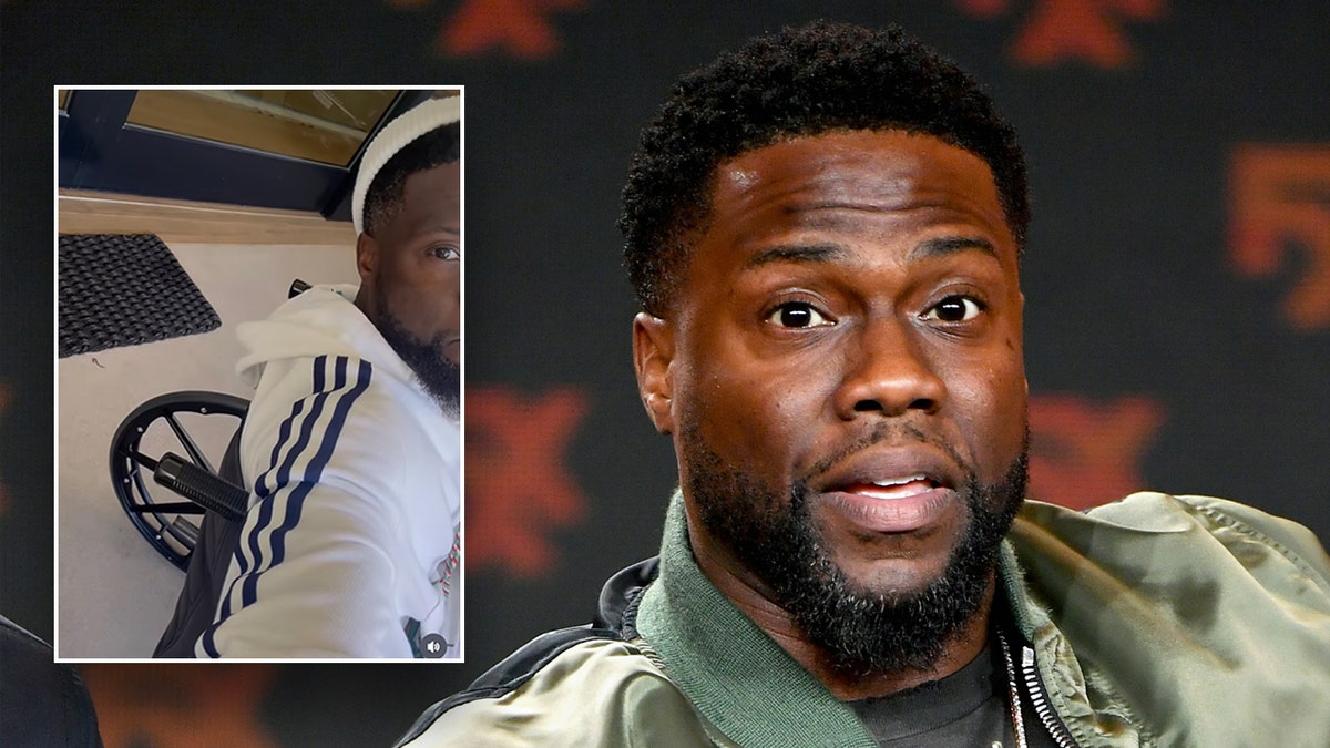 Kevin Hart in a wheelchair