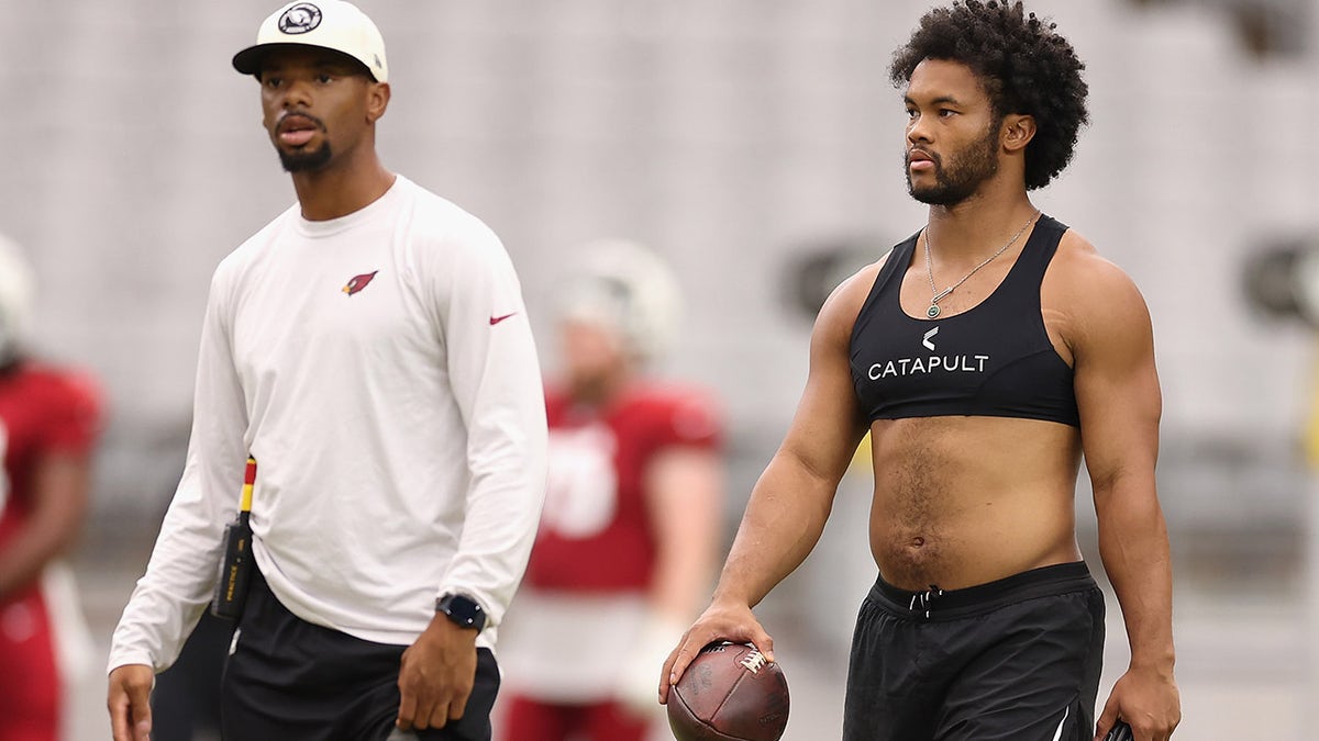 Cardinals Kyler Murray teased over odd piece of football equipment at training camp Fox News