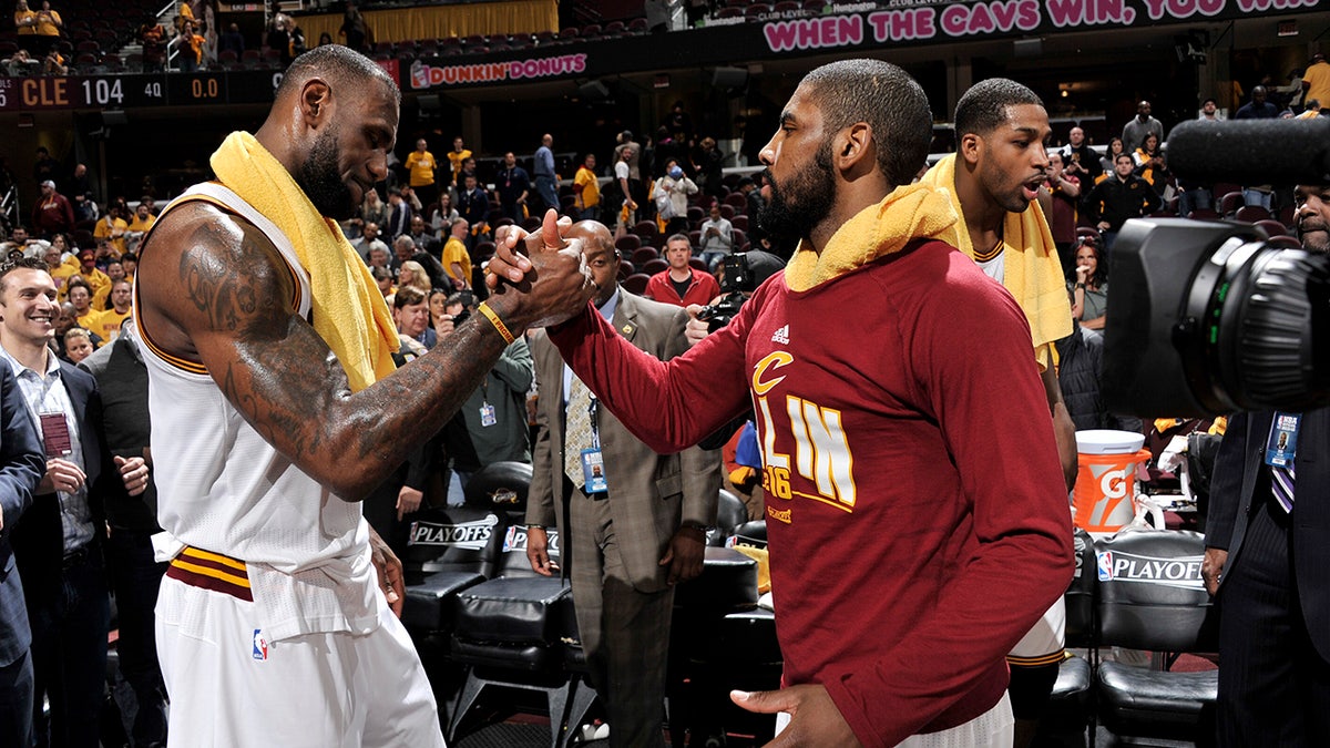 LeBron and Kyrie in 2016