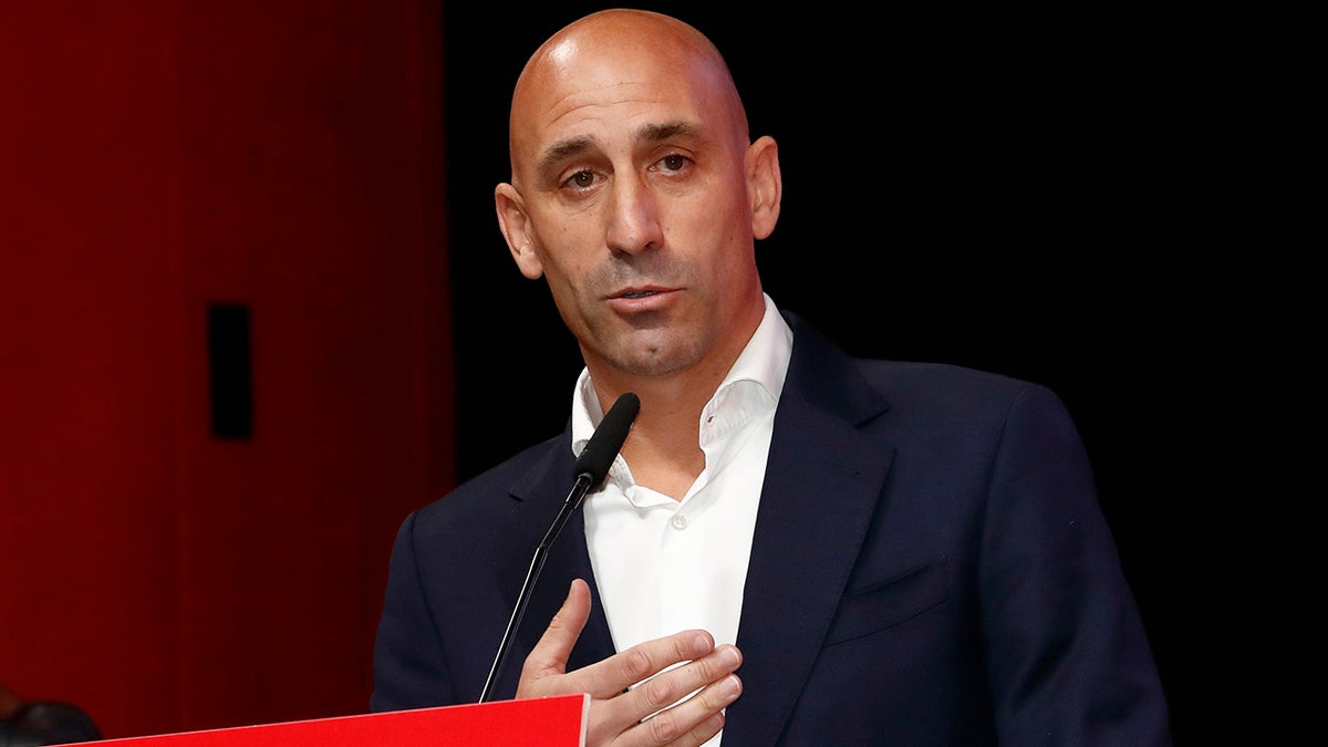 Luis Rubiales at an emergency