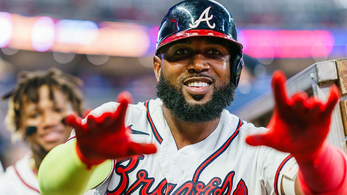 Photos: Strike a pose! Braves DH Marcel Ozuna poses after a huge offensive  night in NLCS Game 4