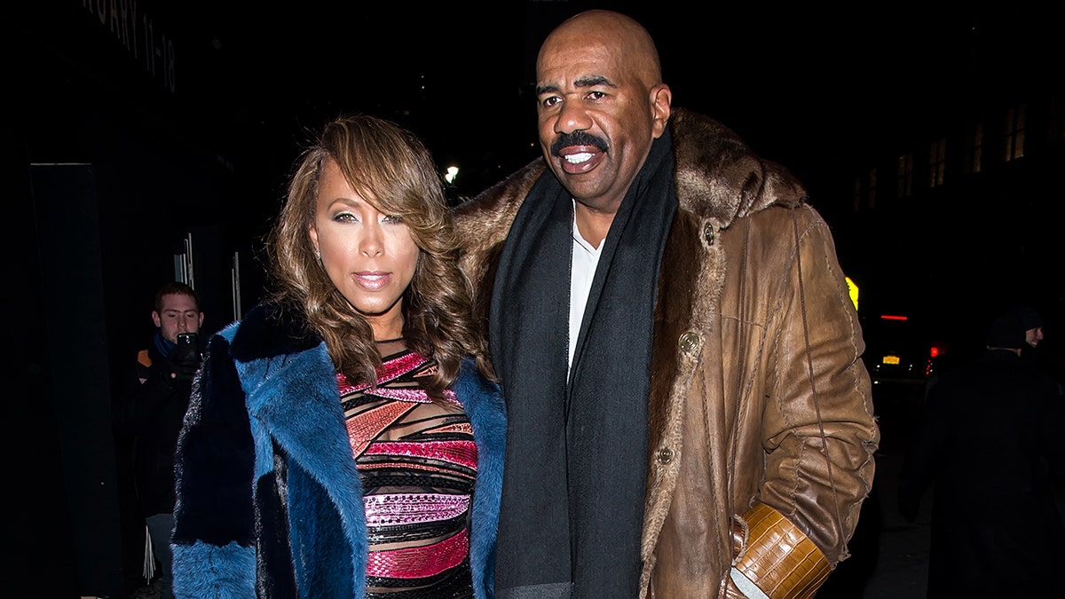 Marjorie and Steve Harvey spotted out