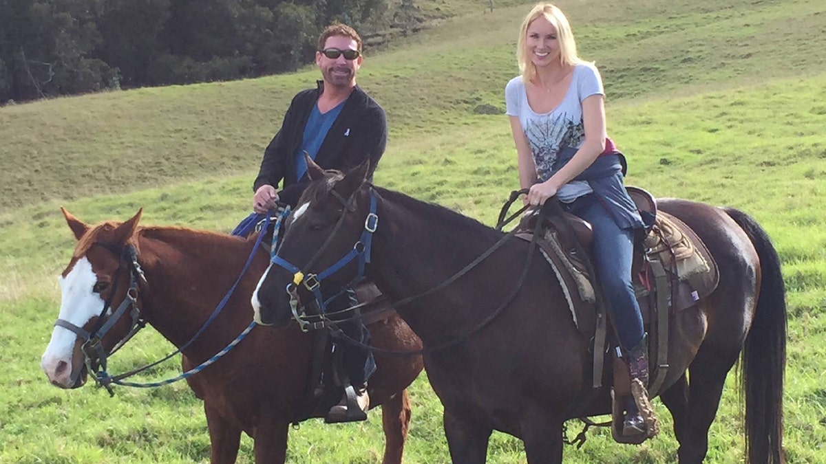 Mark and Tatyana Remley one horseback FB