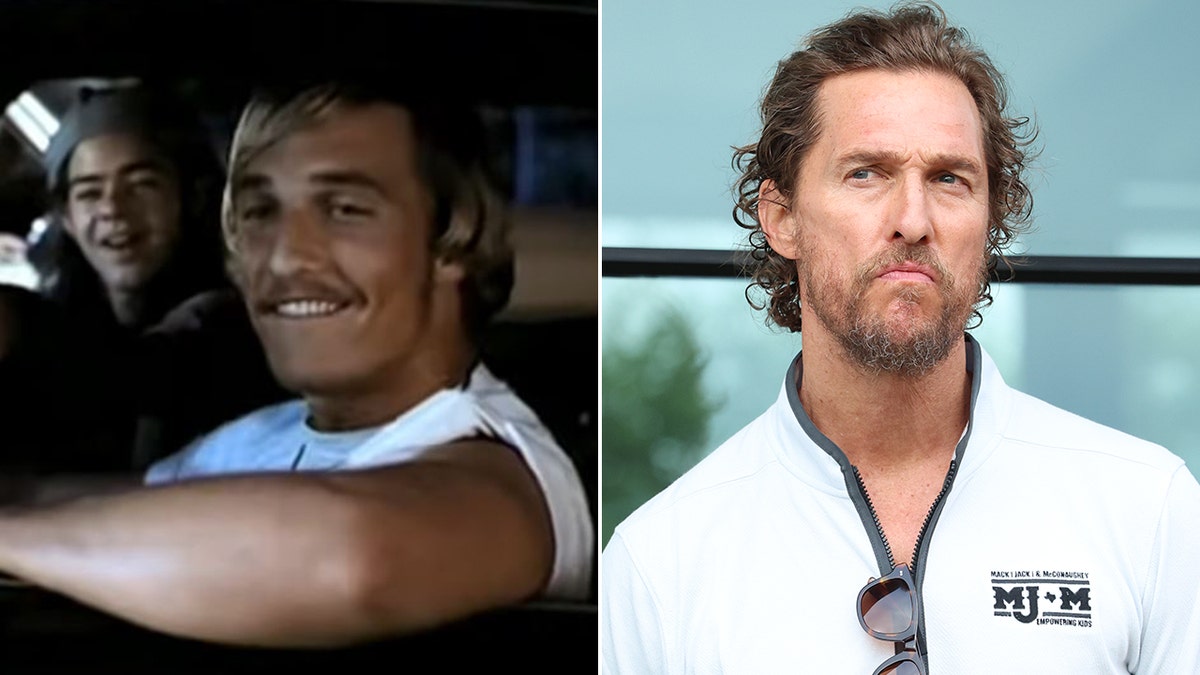 Matthew McConaughey then and now split