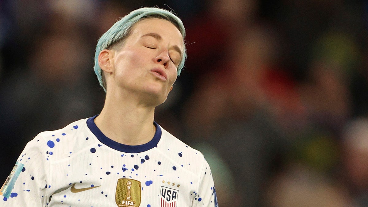 Megan Rapinoe in disbelief