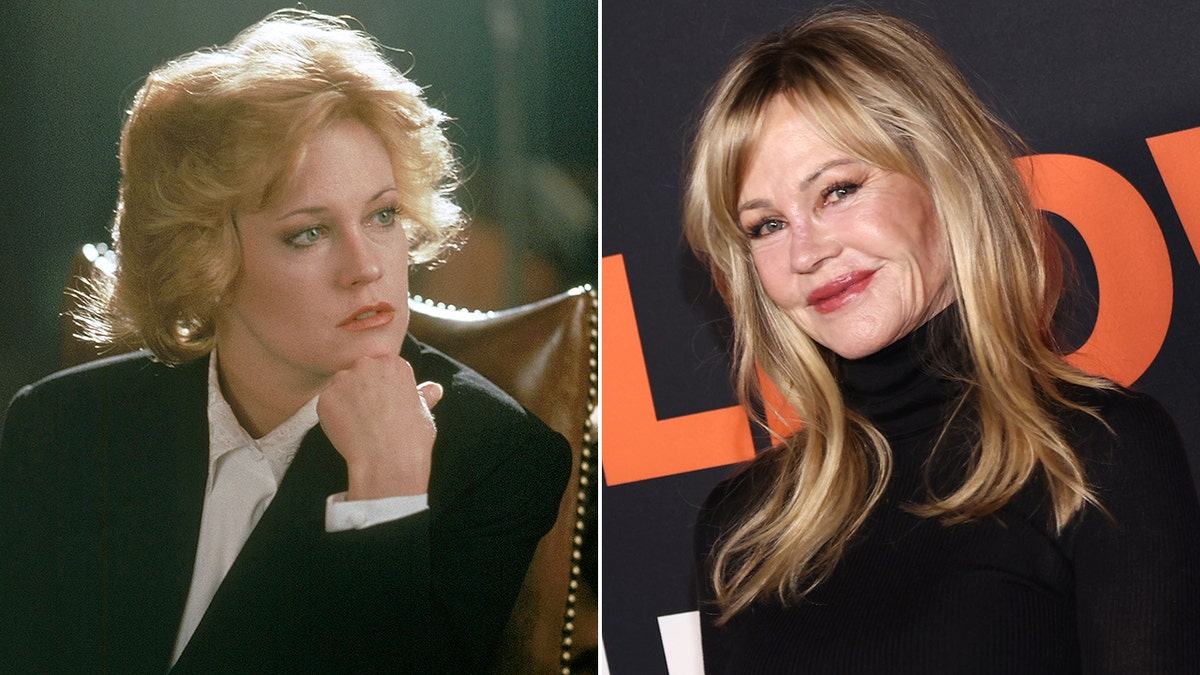 Melanie Griffith then and now split
