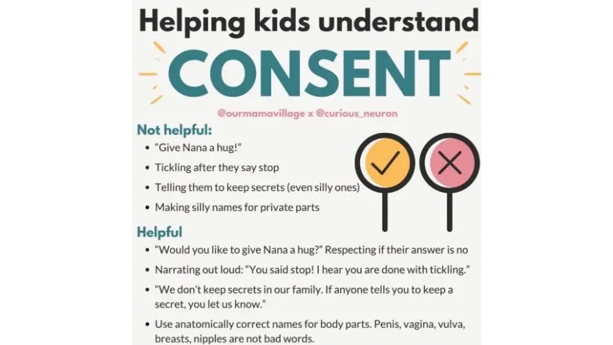 A public service announcment 'helping kids understand consent'