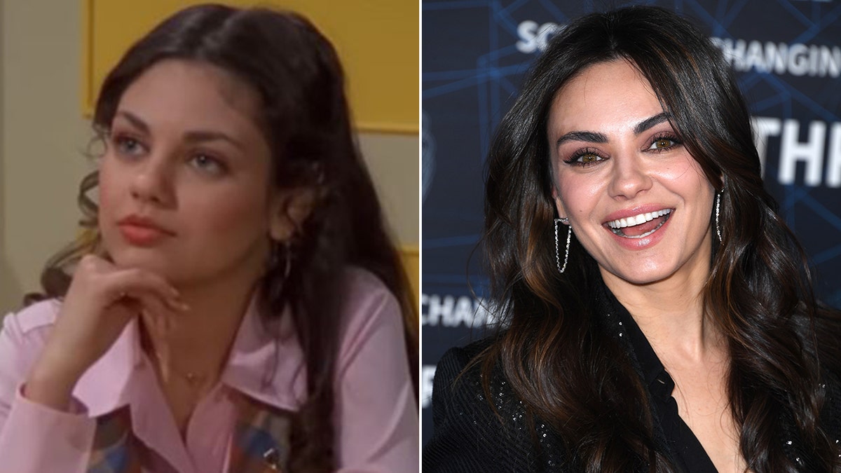 Mila Kunis then and now split