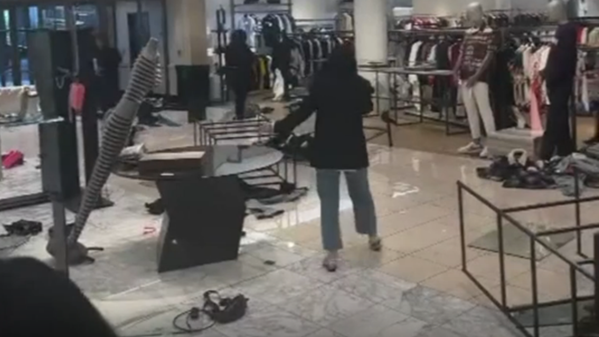 Video shows aftermath of California Nordstrom ransacking by huge
