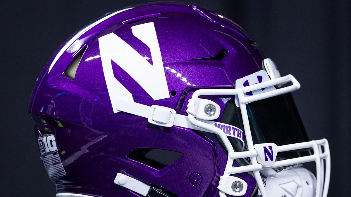 Northwestern Wildcats helmet