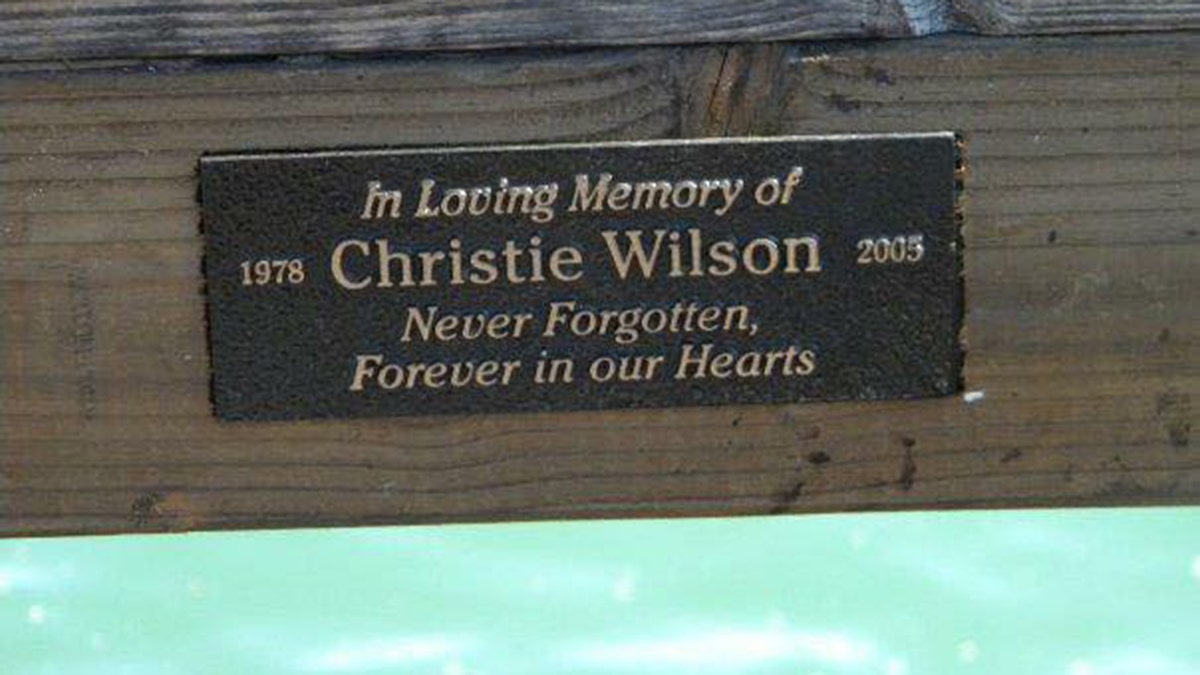 A memorial for Christie Wilson