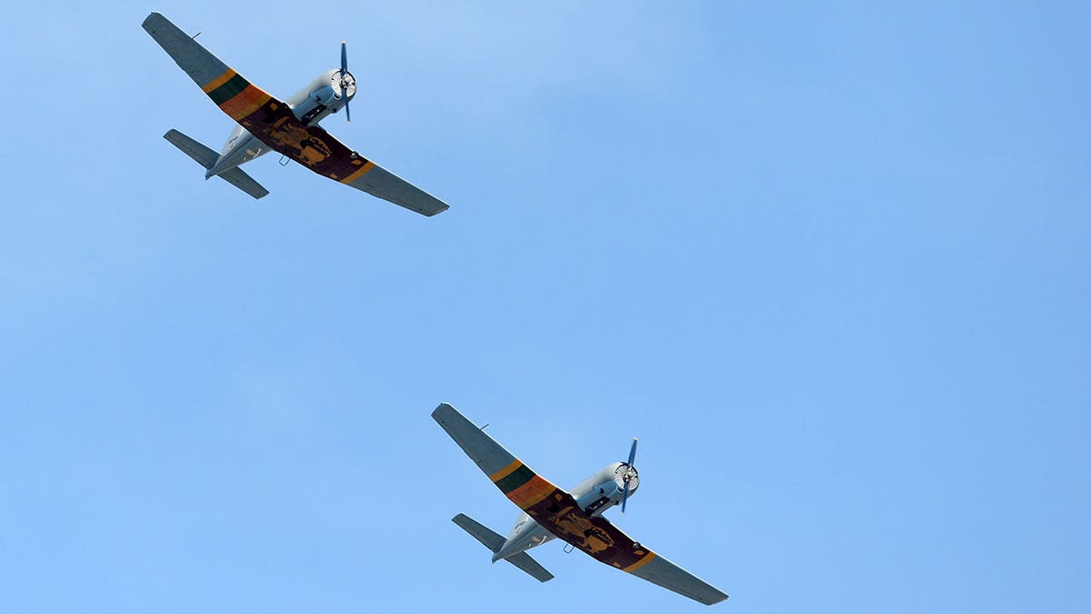Sri Lankan Air Force prop fighter aircraft