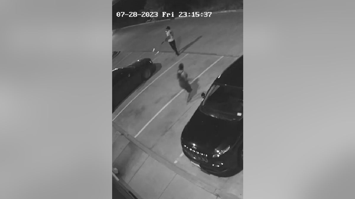 Texas Motel Surveillance Video Shows Moment Man Riddles Car Of Girlfriends Ex With A Dozen 3906