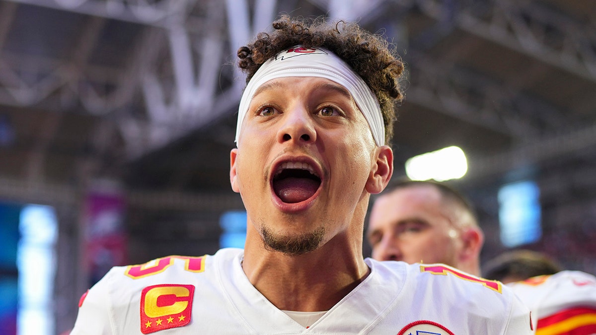 Patrick Mahomes screams