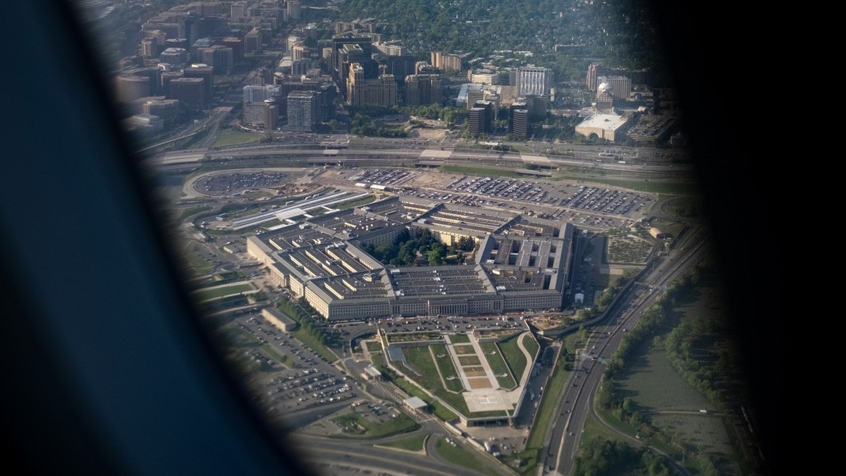 Aerial view of Pentagon building