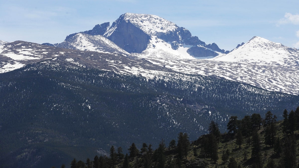 Longs Peak as seen from the Beaver Meadows Visitor Center