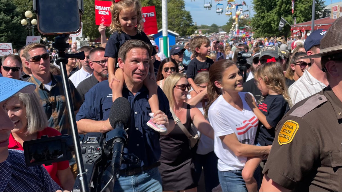 DeSantis and Trump holding competing events at the Iowa state fair