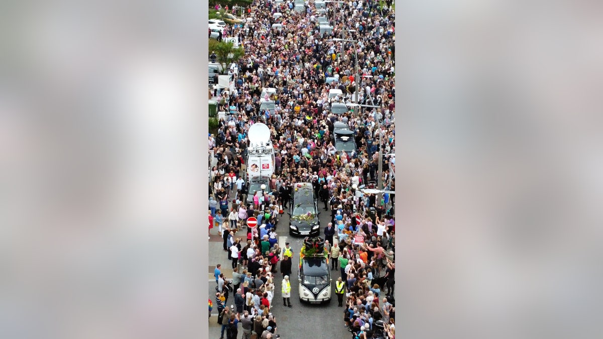 Sinead O'Connor's funeral procession