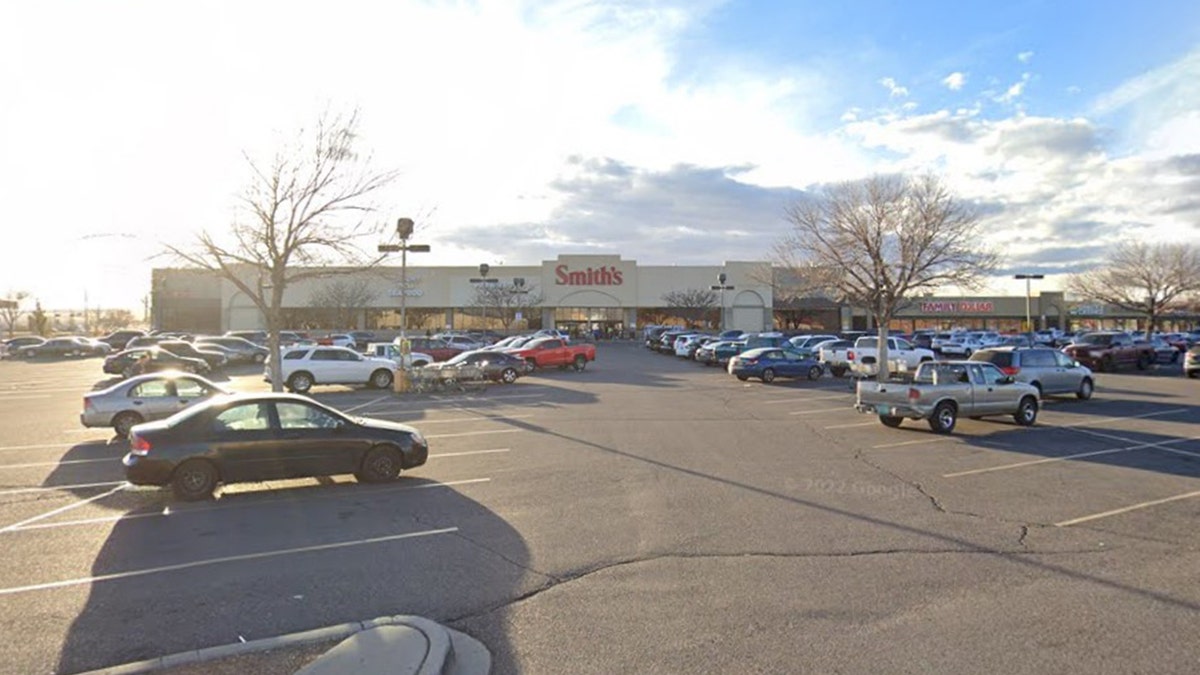 Pictured is the Smith's parking lot in Albuquerque where Sydney Wilson was shot