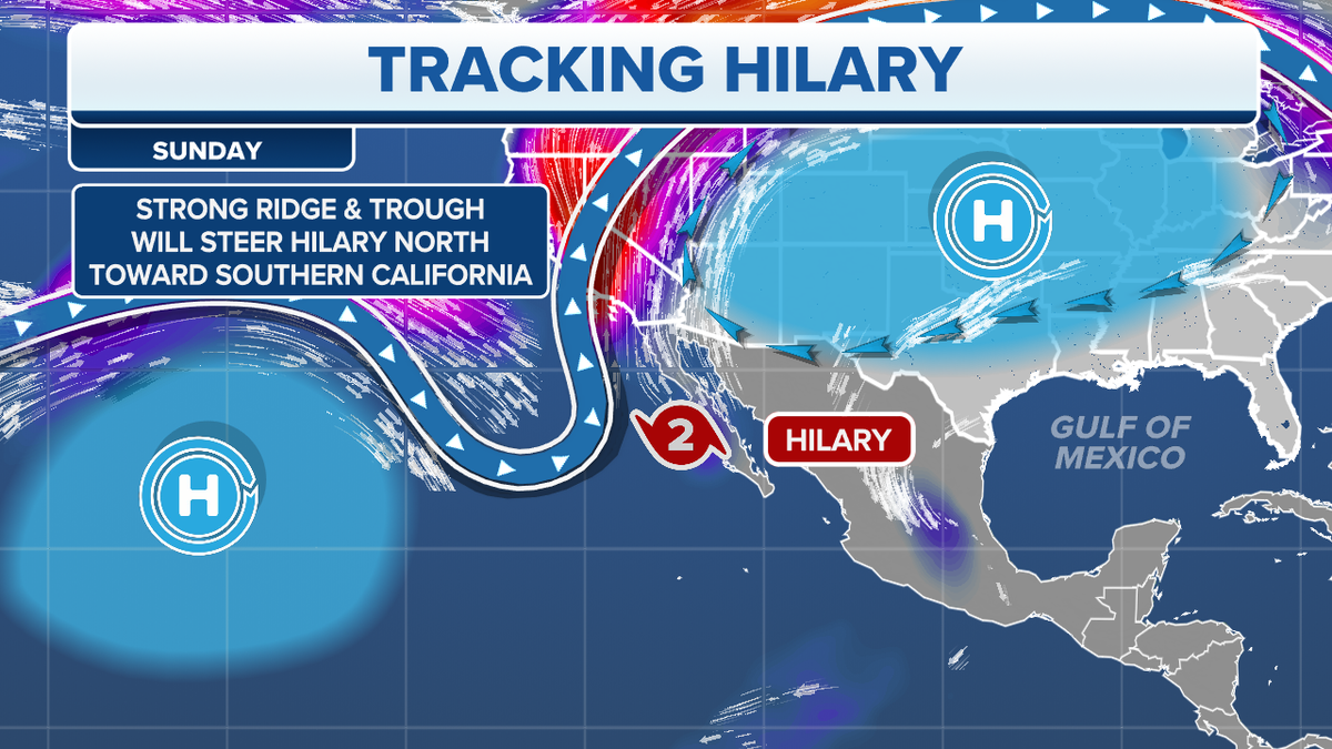 Tropical Storm Hilary on Sunday