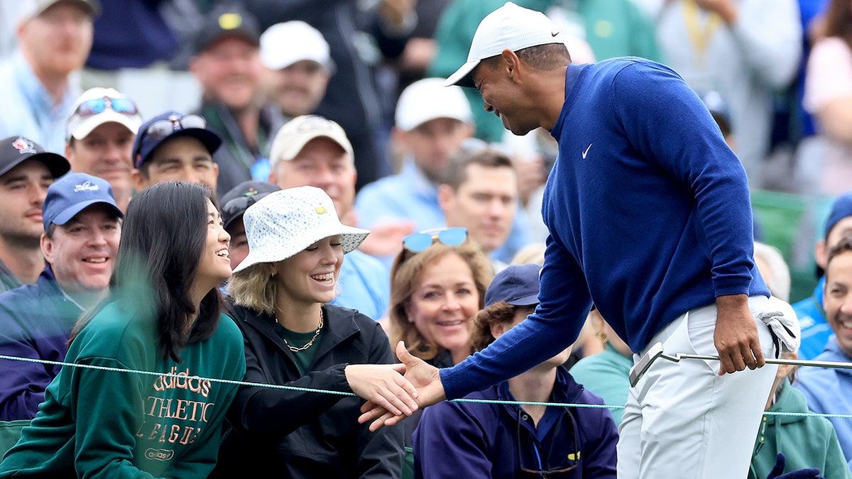 Tiger Woods and Rose Zhang