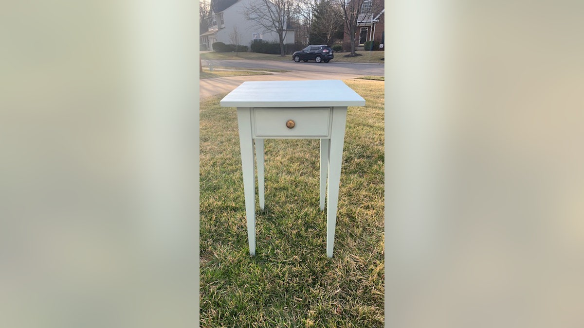 small table belonging to Aimee Taylor