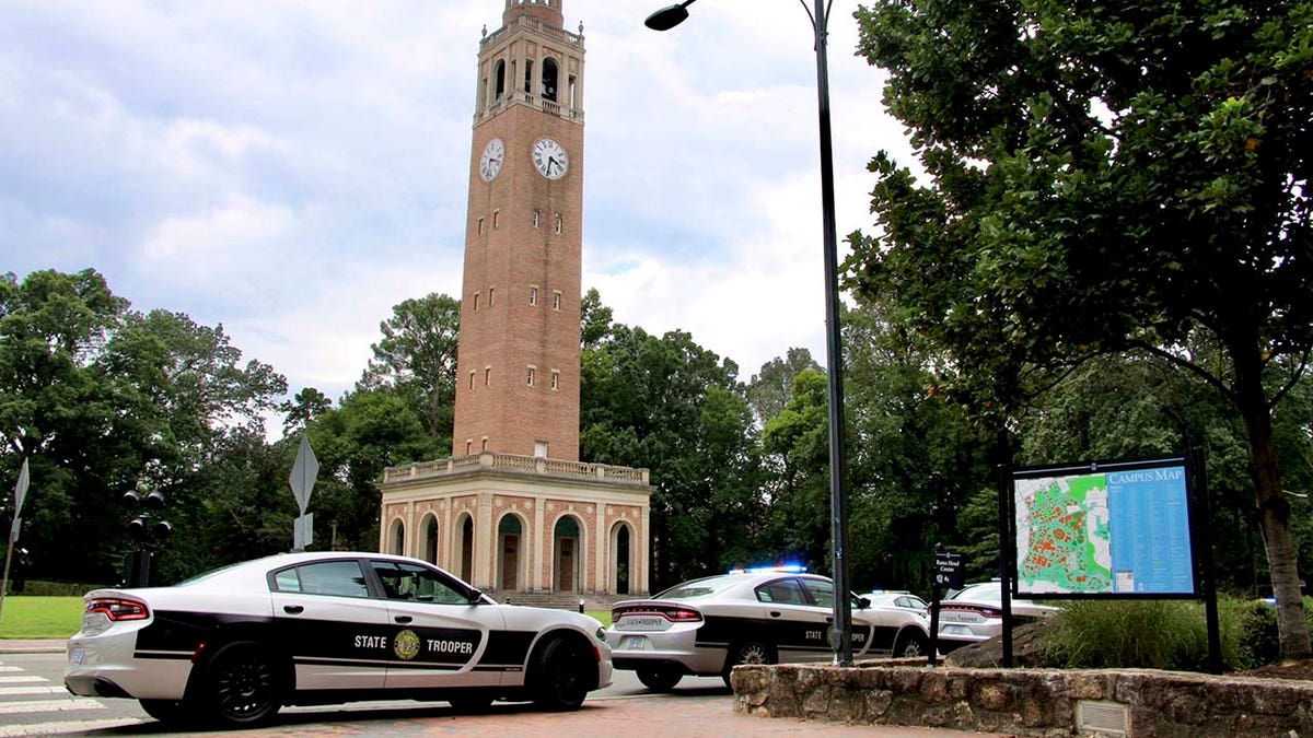 Law enforcement respond to the University of North Carolina at Chapel Hill