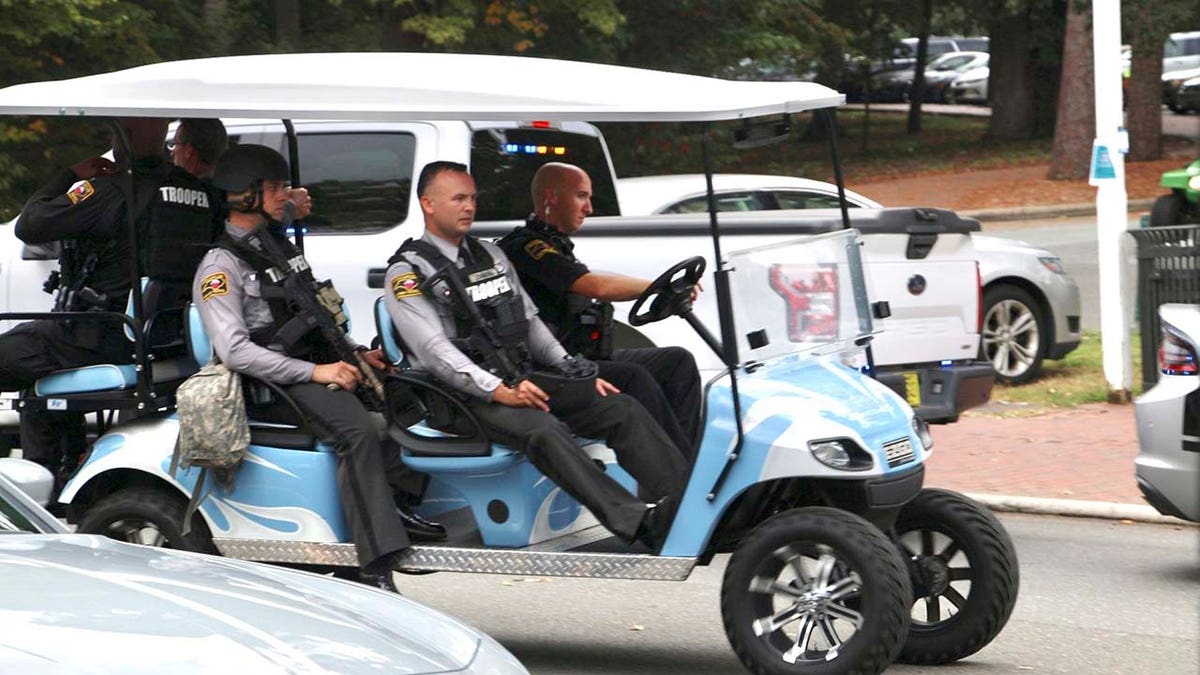 Law enforcement respond to the University of North Carolina at Chapel Hill