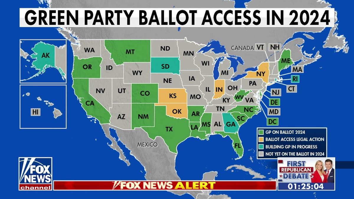 Green Party ballot access Aug 23