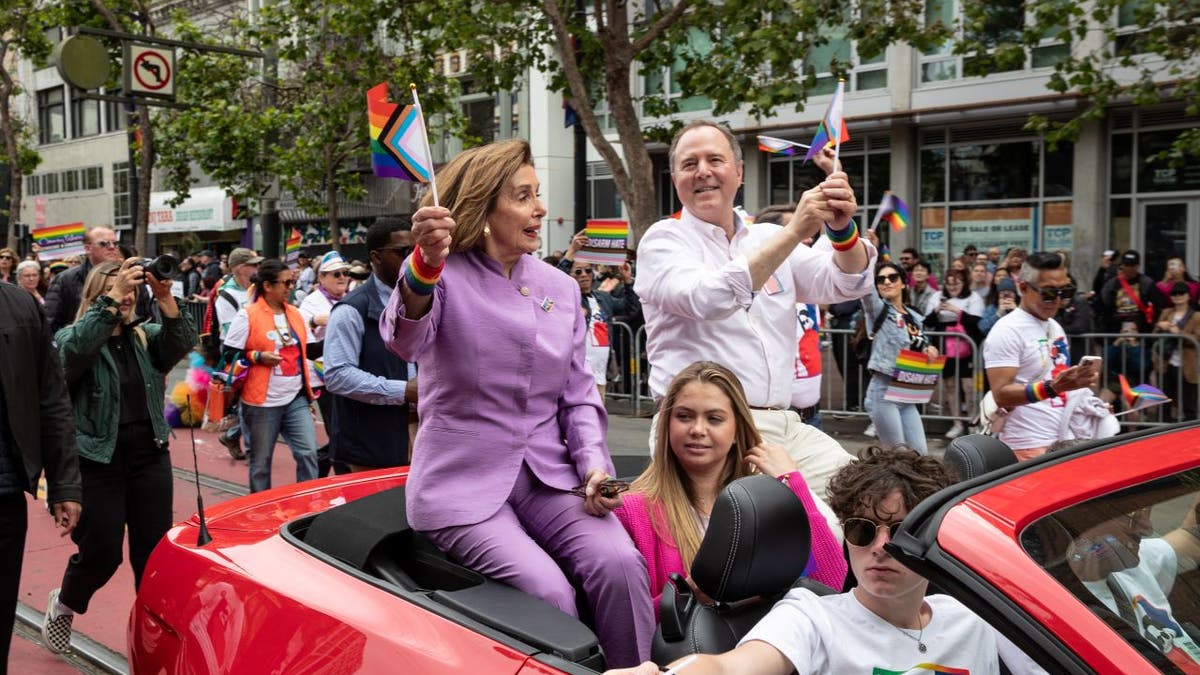 Adam Schiff at Pride parade
