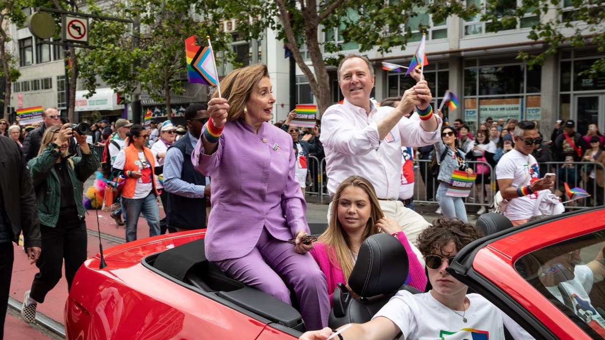 Adam Schiff at Pride parade