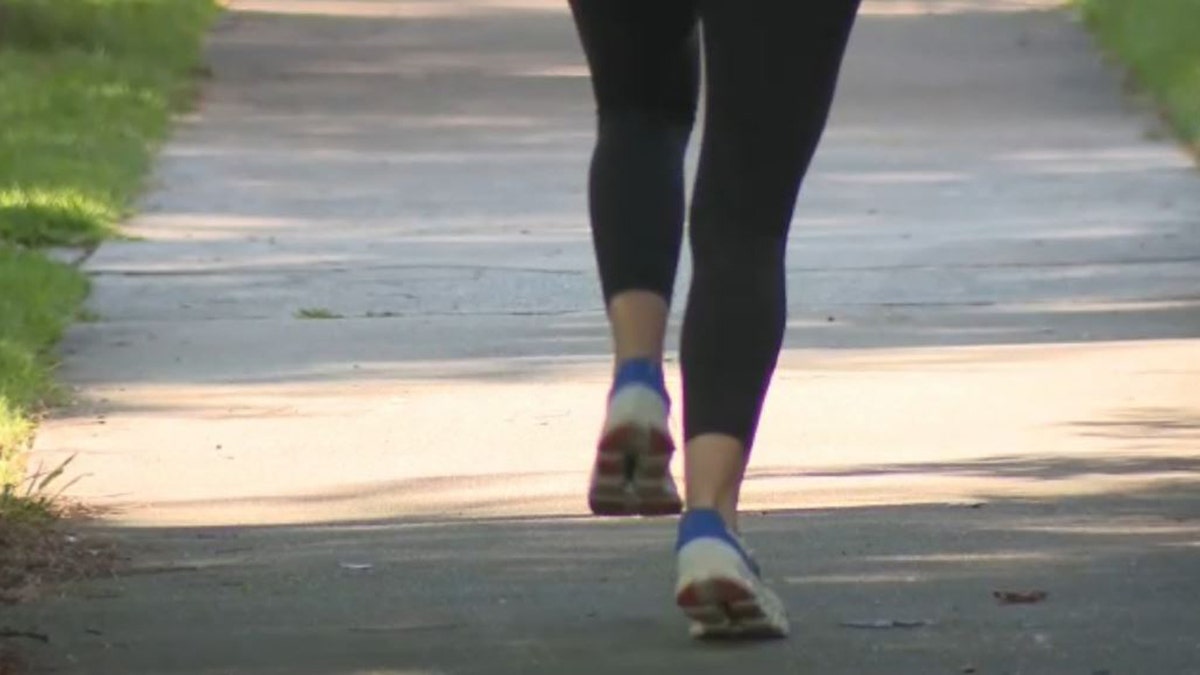 jogging on path